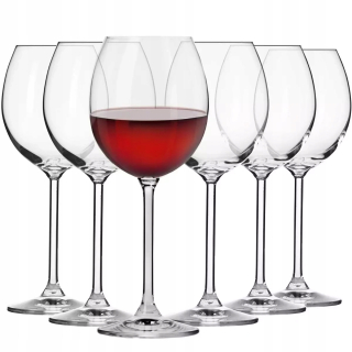 Poháre na víno - Poháre na červené víno Krosno Venezia transparent 350ml 6 ks.